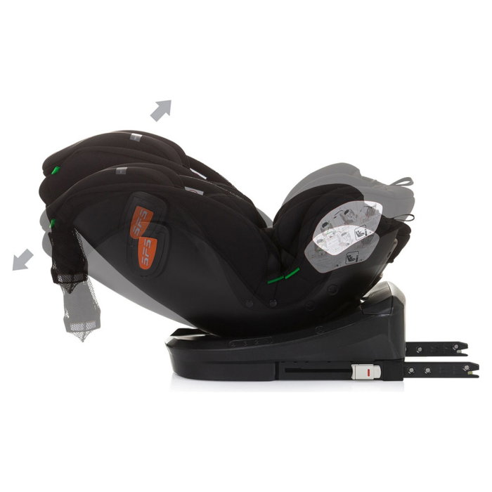 Scaun auto Chipolino Volare I-Size 40-150 cm, sistem Isofix, Obsidian 12 ani [9]