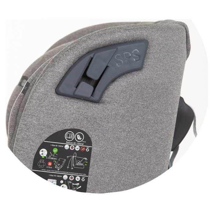 Scaun auto Chipolino X Factor I-Size 40-150 cm flamingo cu sistem Isofix 12 ani [14]