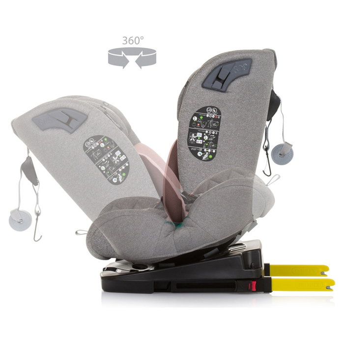 Scaun auto Chipolino X Factor I-Size 40-150 cm flamingo cu sistem Isofix 12 ani [6]