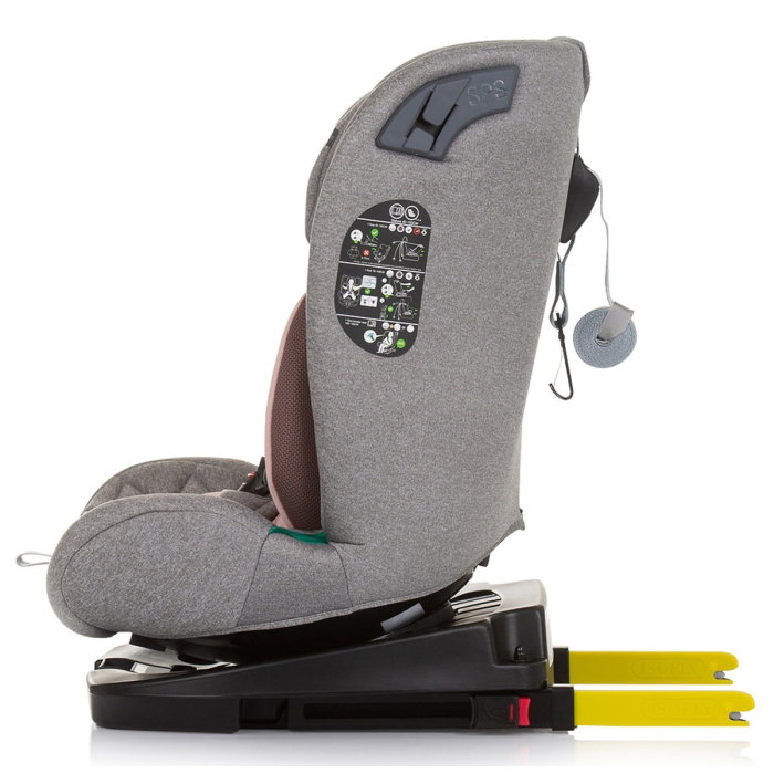Scaun auto Chipolino X Factor I-Size 40-150 cm flamingo cu sistem Isofix 12 ani [4]