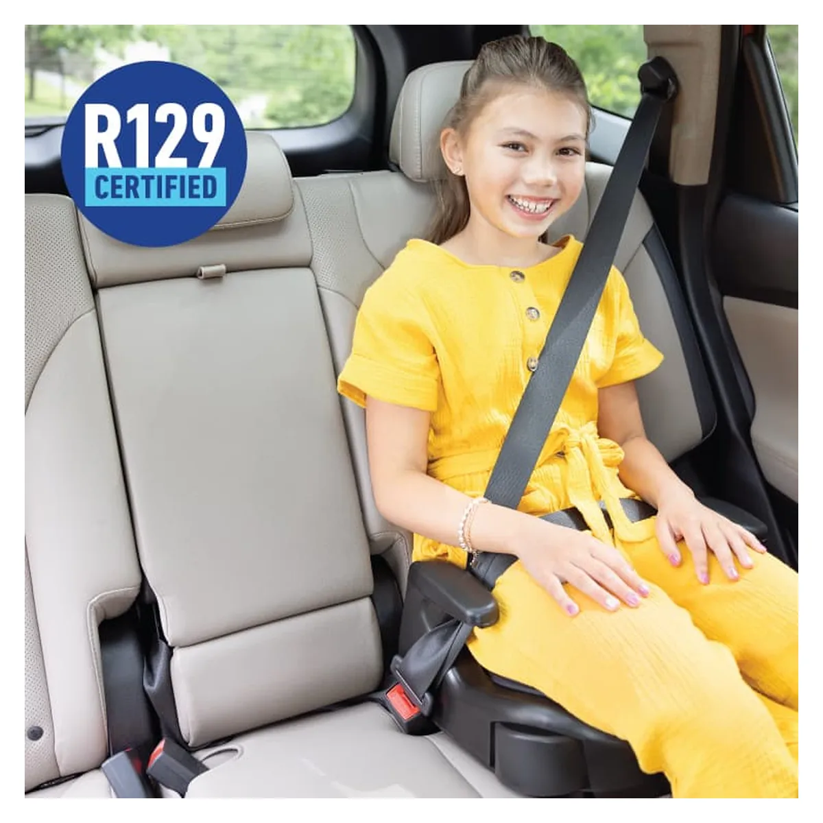 Scaun auto Graco booster i-Size, Booster Basic Opal Sky, 135-150 cm, certificat R129 [8]