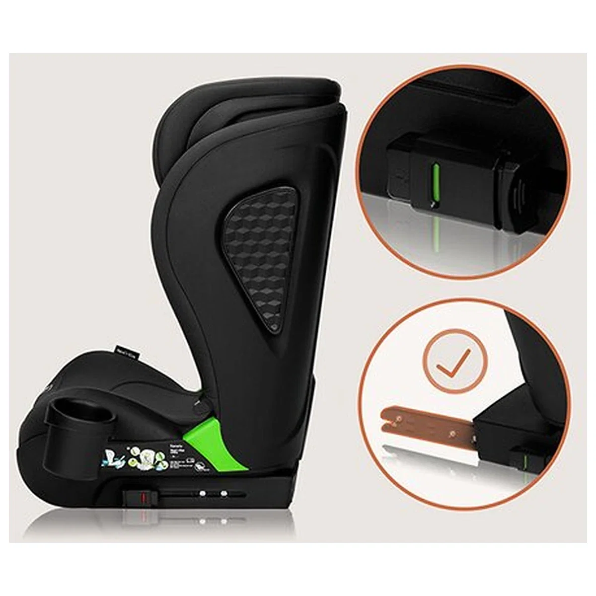 Scaun auto i-Size, Lionelo, Neal, 15-36 Kg, 100-150 cm, Isofix, Negru [21]