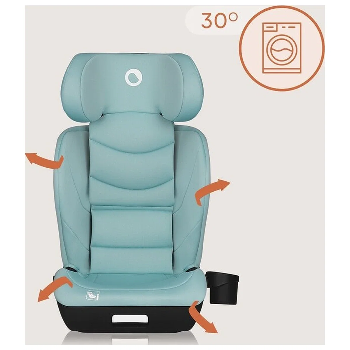 Scaun auto i-Size, Lionelo, Neal, 15-36 Kg, 100-150 cm, Isofix, Verde Turquoise [13]