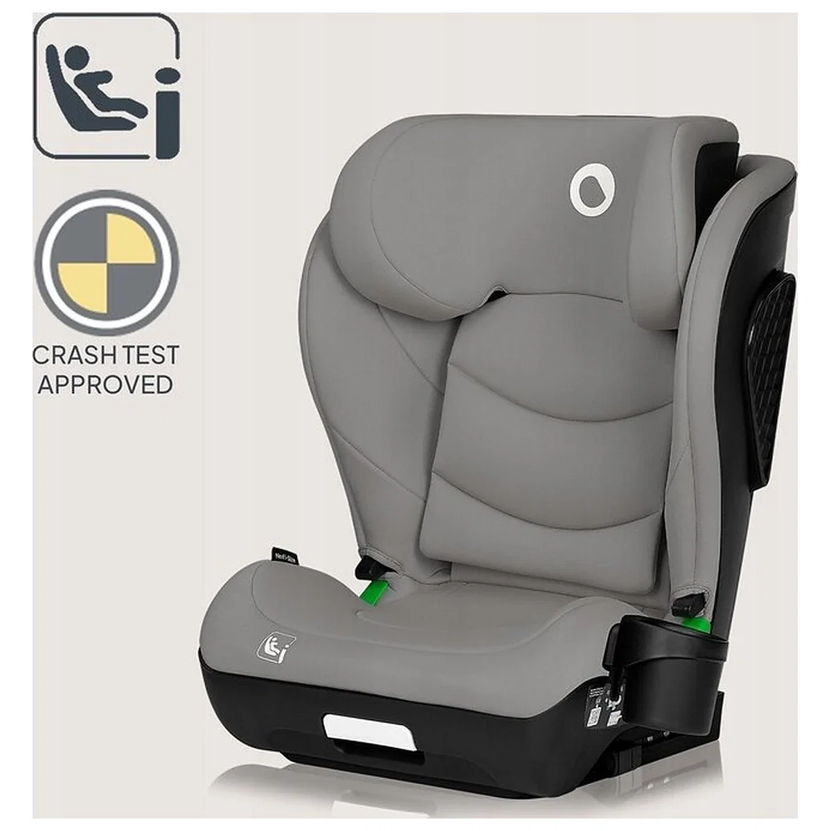 Scaun auto i-Size, Lionelo, Neal, Spatar reglabil in 4 pozitii, Tetiera in 10 pozitii, Suport sticla inclus, 15-36 Kg, [17]