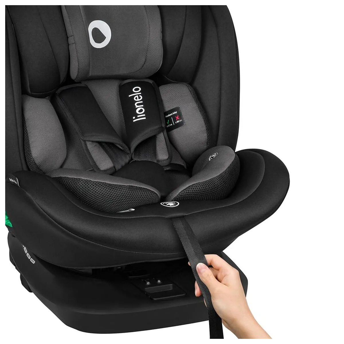 Scaun auto, Lionelo, Bastiaan i-Size, 4 in 1, Protectie laterala, Cu spatar inclinabil in 4 pozitii, Cu tetiera [17]
