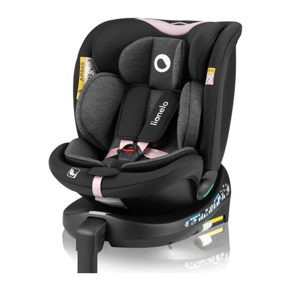 Scaun auto, Lionelo, i-Size Navy, 0-36 Kg, 40-150 cm, Cu isofix si picior de fixare, Protectie laterala, Rotire 360 [1]