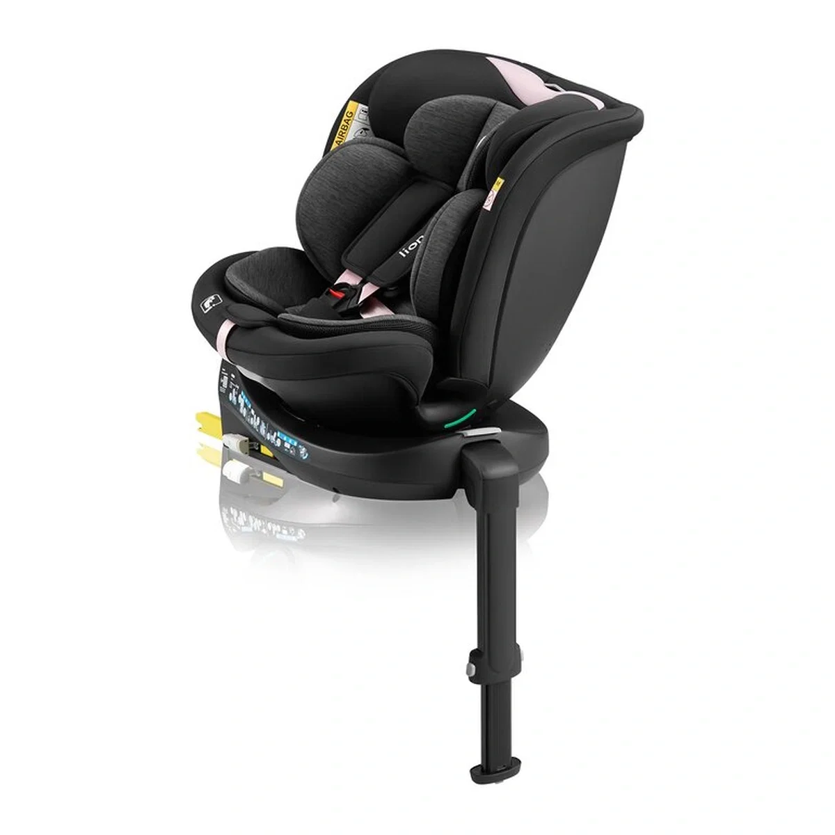 Scaun auto, Lionelo, i-Size Navy, 0-36 Kg, 40-150 cm, Cu isofix si picior de fixare, Protectie laterala, Rotire 360 [6]