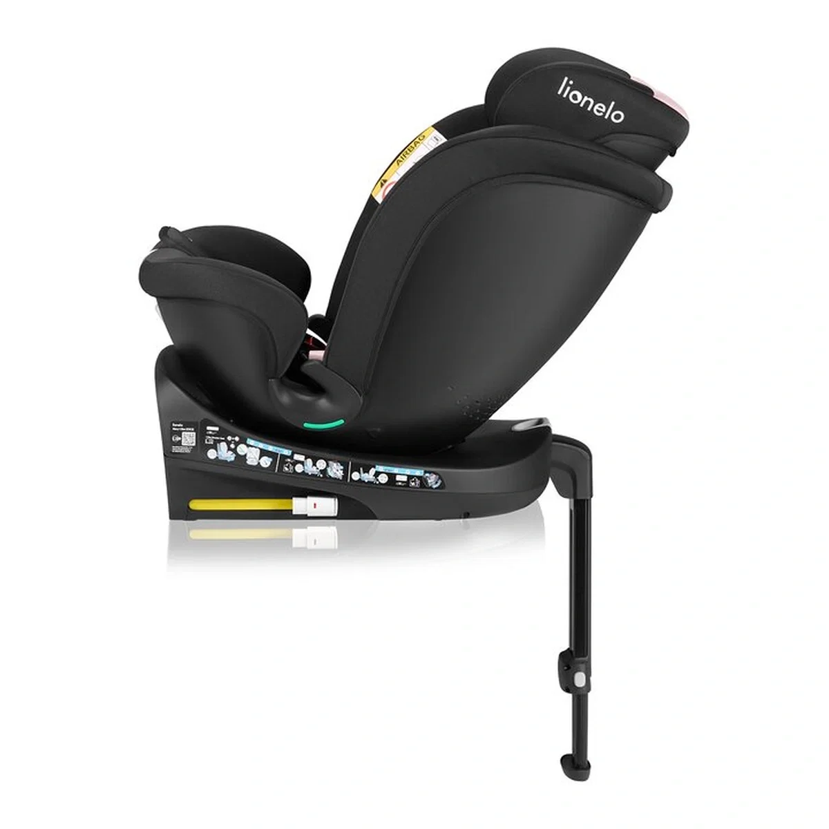 Scaun auto, Lionelo, i-Size Navy, 0-36 Kg, 40-150 cm, Cu isofix si picior de fixare, Protectie laterala, Rotire 360 [17]