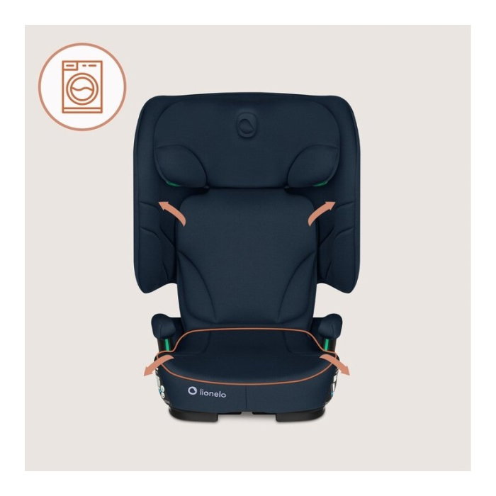 Scaun auto pliabil, Lionelo, Orin, i-Size, 100-150 cm, Isofix+Top Tether, Husa transport, Albastru [26]