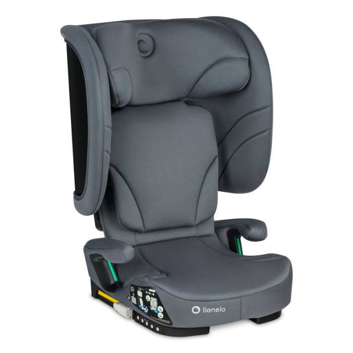 Scaun auto pliabil, Lionelo, Orin, i-Size, 100-150 cm, Isofix+Top Tether, Husa transport, Gri Grafit [1]