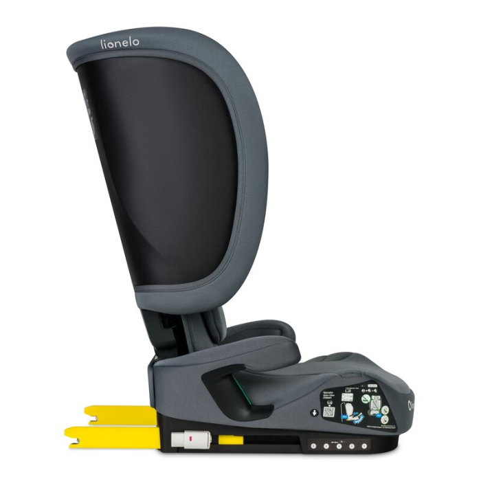 Scaun auto pliabil, Lionelo, Orin, i-Size, 100-150 cm, Isofix+Top Tether, Husa transport, Gri Grafit [14]