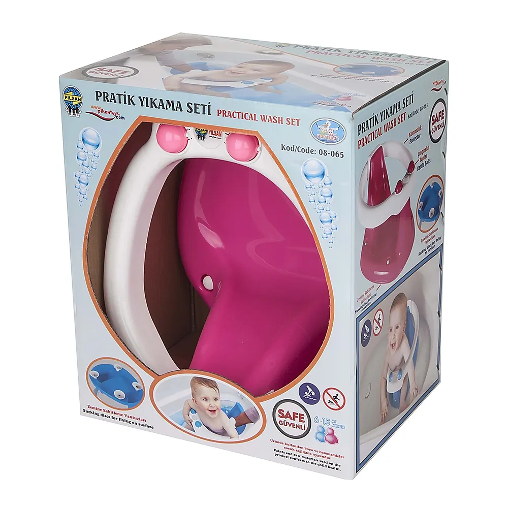 Scaun de baie Pilsan Practical Bath Set pink 6 luni + [2]