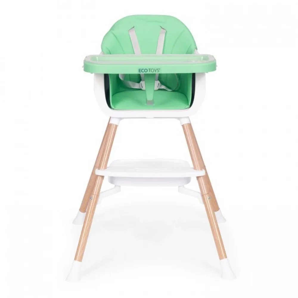 Scaun de masa 2 in 1 Ecotoys - Verde 36 luni [3]