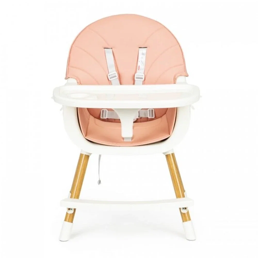 Scaun de masa 2 in 1 - Roz Ecotoys 6 luni+ [4]