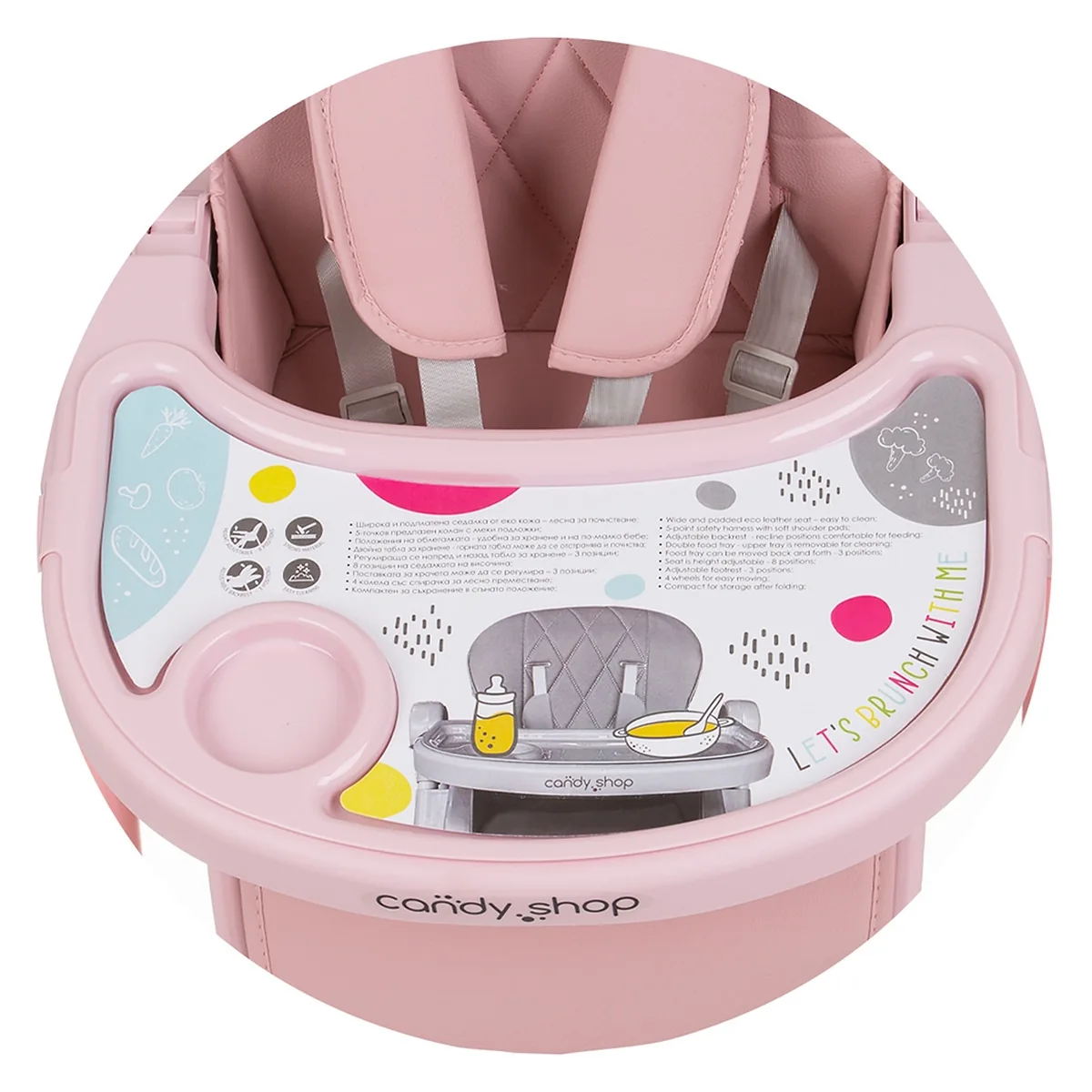 Scaun de masa Chipolino Candy Shop - Flamingo (roz) [8]