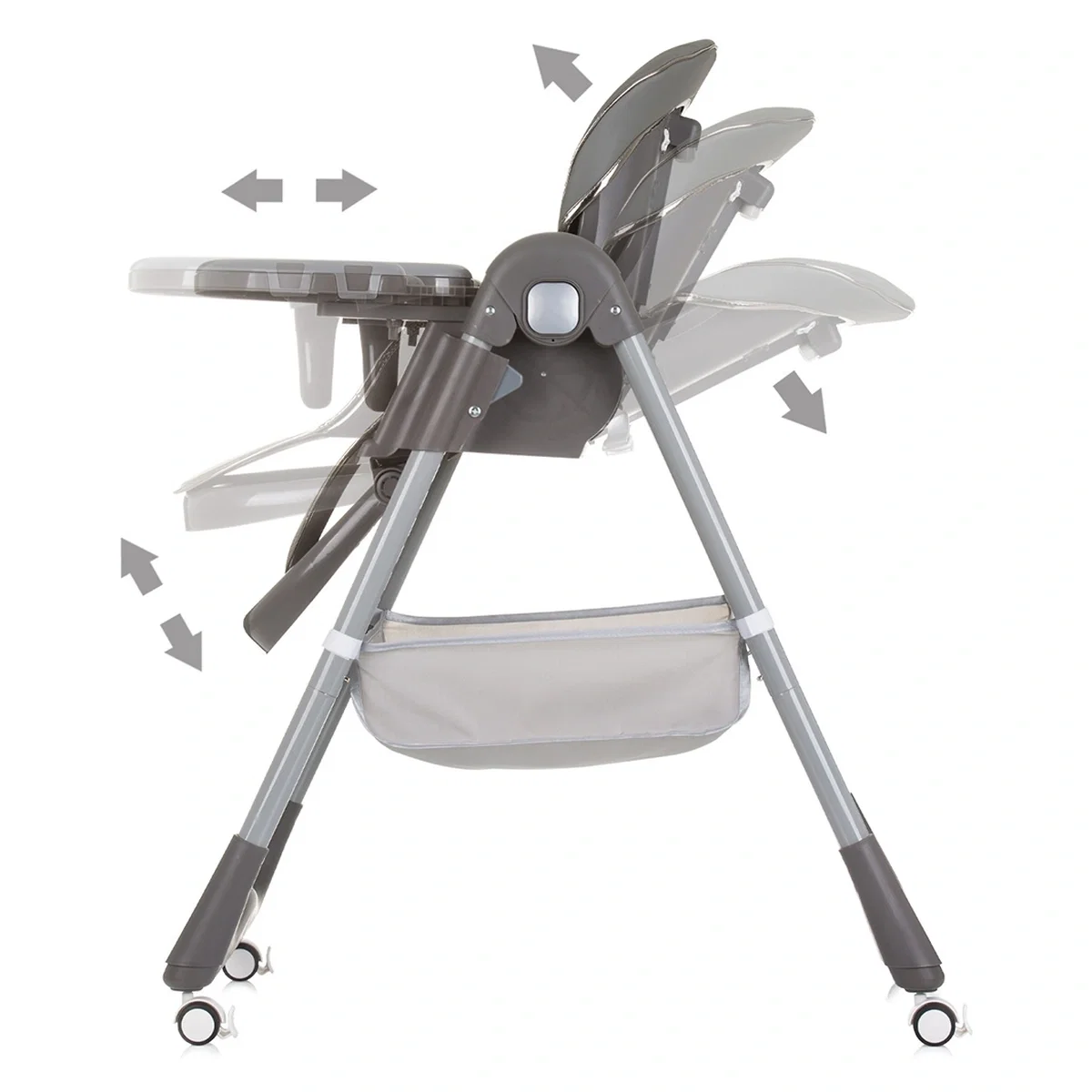 Scaun de masa Chipolino First Spoon ash grey 6 luni [13]