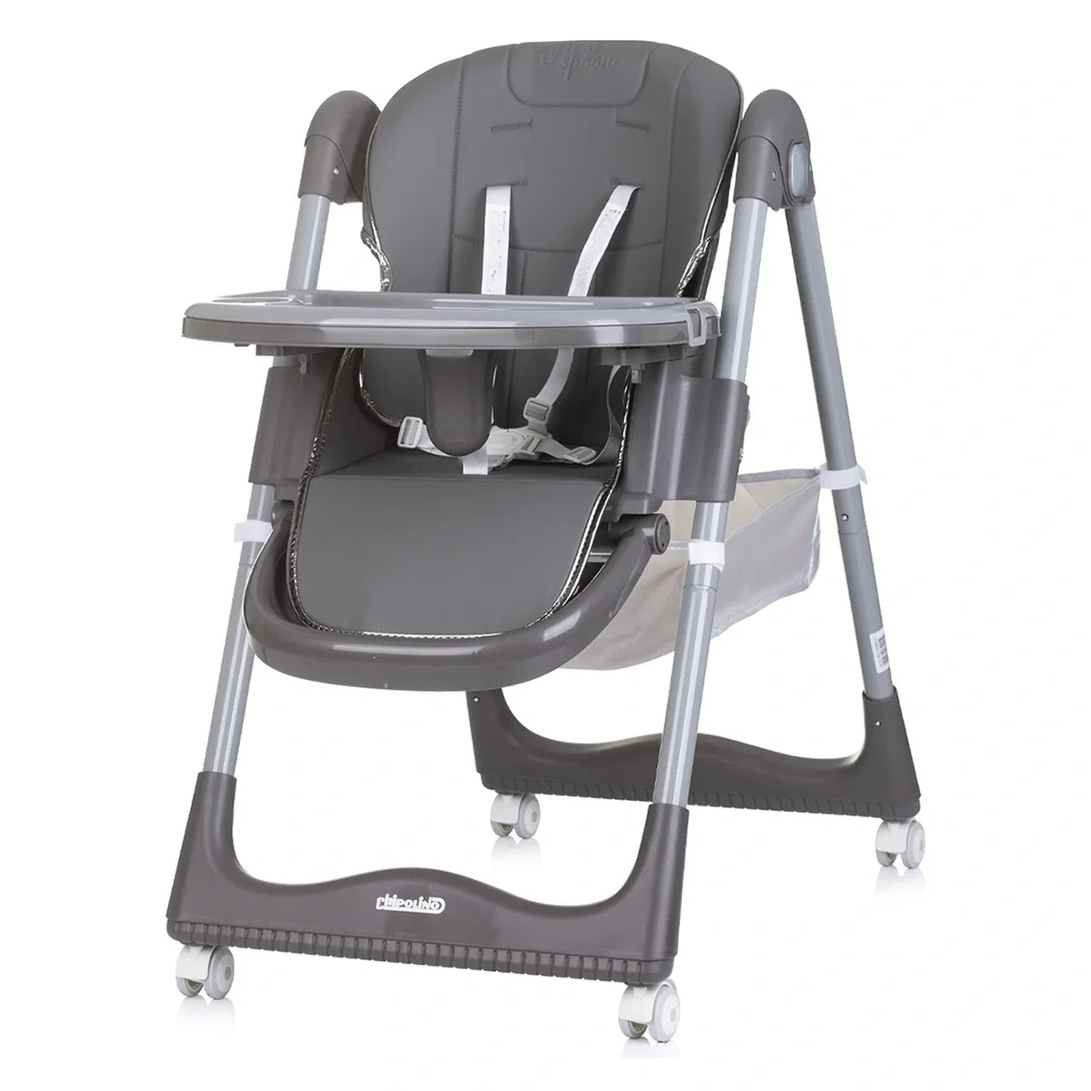 Scaun de masa Chipolino First Spoon ash grey 6 luni [10]
