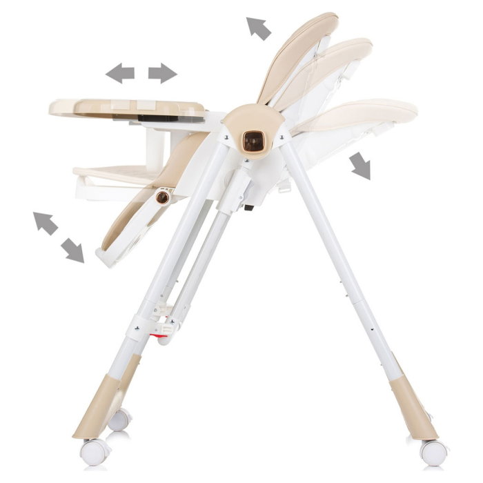Scaun de masa Chipolino Milk Shake 2 in 1, Beige 6 luni [6]