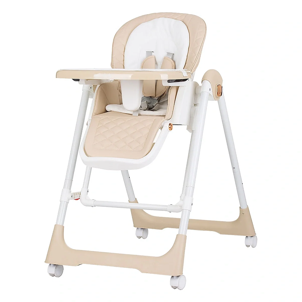 Scaun de masa Chipolino Milk Shake 2 in 1, Beige 6 luni [1]