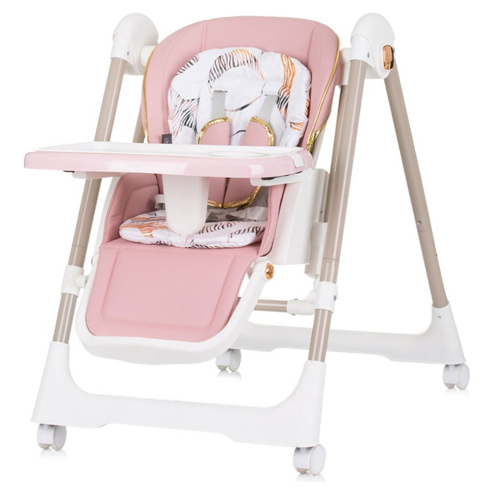 Scaun de masa Chipolino Milk Shake 2 in 1, Flamingo 6 luni [2]