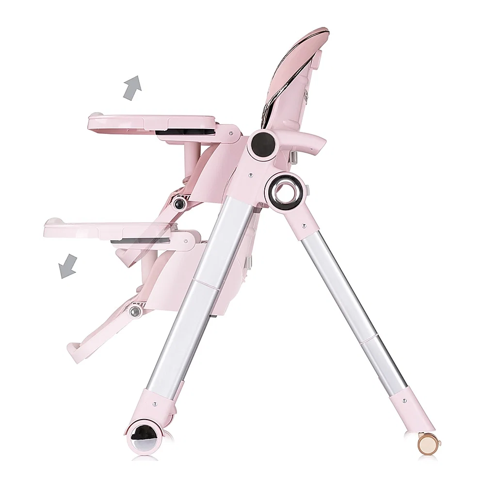 Scaun de masa Chipolino Super Chef 2 in 1, Pink marshmallow 6 luni [5]