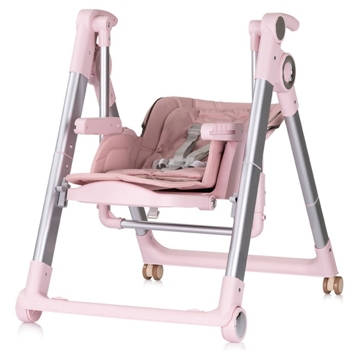 Scaun de masa Chipolino Super Chef 2 in 1, Pink marshmallow 6 luni [3]