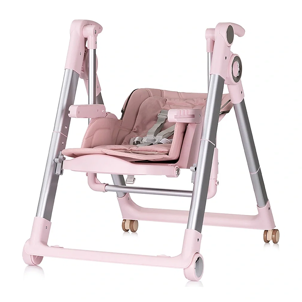 Scaun de masa Chipolino Super Chef 2 in 1, Pink marshmallow 6 luni [3]