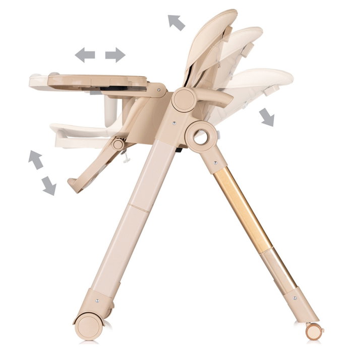 Scaun de masa Chipolino Super Chef 2 in 1, Tiramisu 6 luni [6]