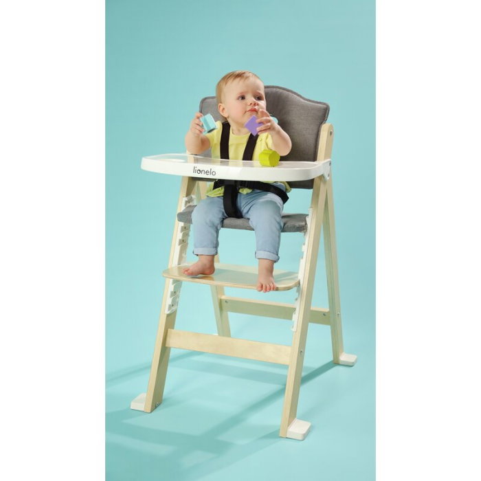 Scaun de masa, Lionelo, Floris, 3 in 1, Din Lemn, Transformabil, Reglabil pe inaltime in 4 pozitii, Suport picioare- 4 [25]