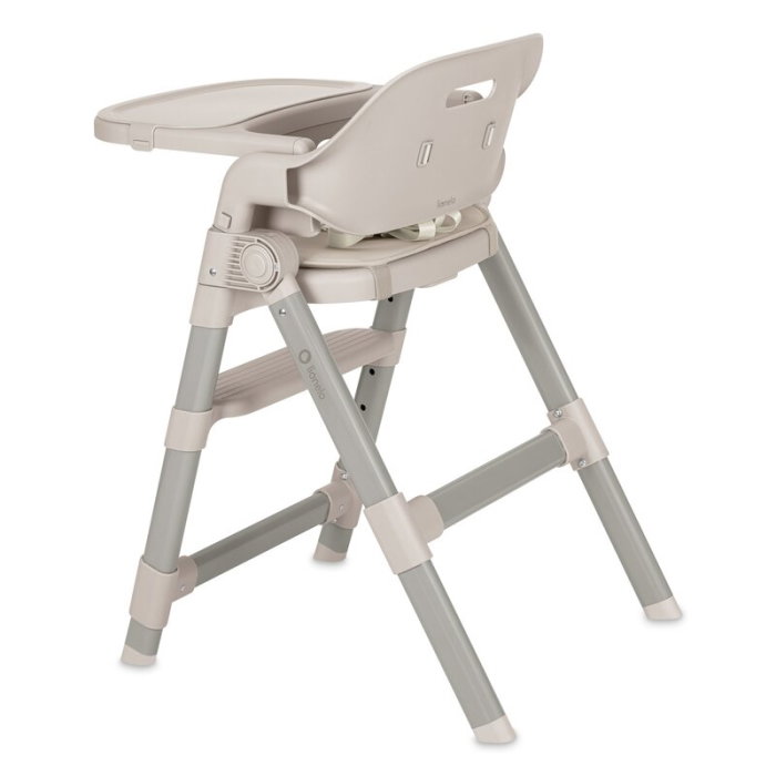 Scaun de masa, Lionelo, Matt, 3 in 1, Pliabil, Cu tava detasabila, Cu centuri de siguranta in 5 puncte, Suport pentru picioare si sezut reglabile, Pana la 110 kg, 6 luni - adult, Bej [6]