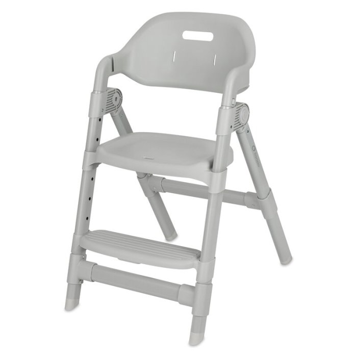 Scaun de masa, Lionelo, Matt, 3 in 1, Pliabil, Cu tava detasabila, Cu centuri de siguranta in 5 puncte, Suport pentru picioare si sezut reglabile, Pana la 110 kg, 6 luni - adult, Gri [8]