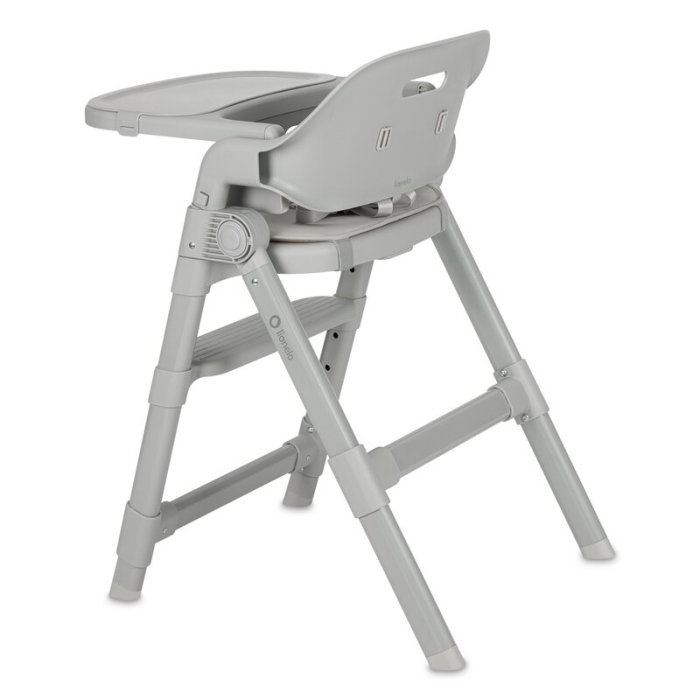 Scaun de masa, Lionelo, Matt, 3 in 1, Pliabil, Cu tava detasabila, Cu centuri de siguranta in 5 puncte, Suport pentru picioare si sezut reglabile, Pana la 110 kg, 6 luni - adult, Gri [6]