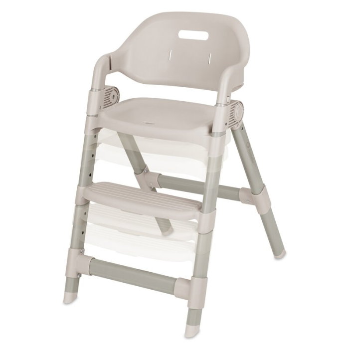Scaun de masa, Lionelo, Matt, 3 in 1, Pliabil, Cu tava detasabila, Cu centuri de siguranta in 5 puncte, Suport pentru picioare si sezut reglabile, Pana la 110 kg, 6 luni - adult, Bej [9]