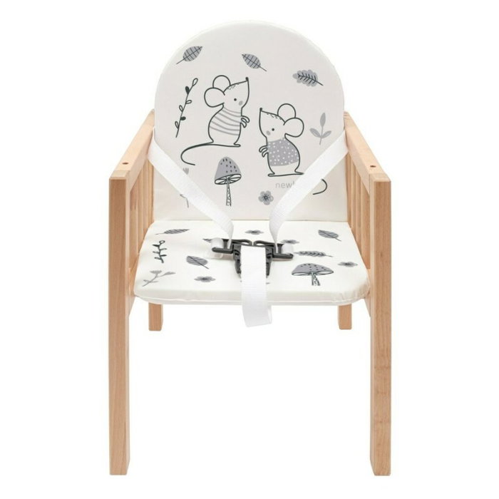 Scaun de masa, New Baby, 2 in 1, Transformabil in masuta si scaun, Din lemn, Inaltime 93 cm, Jerry [4]