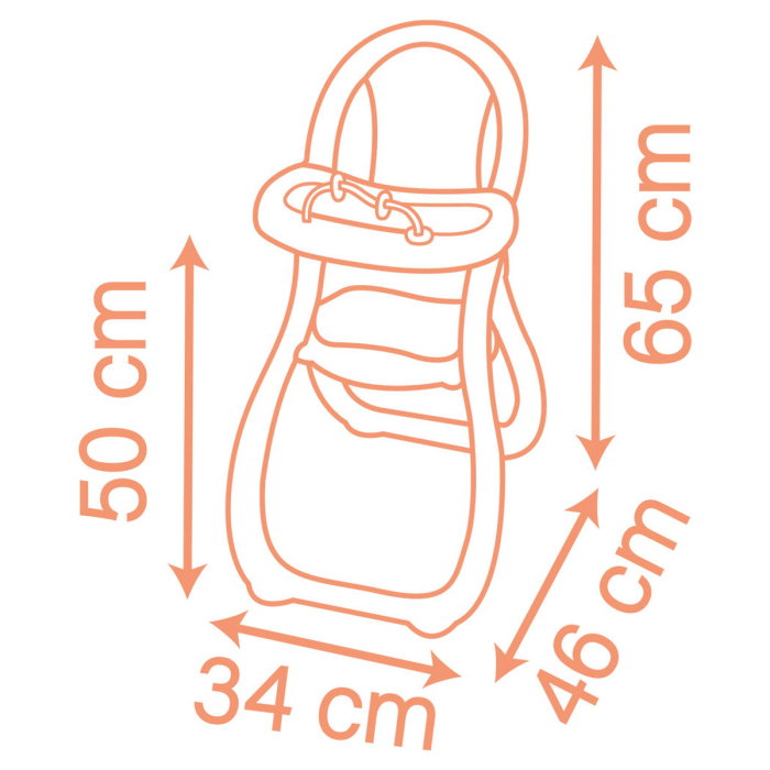 Scaun de masa pentru papusa Smoby Baby Nurse Highchair 2 ani + [2]