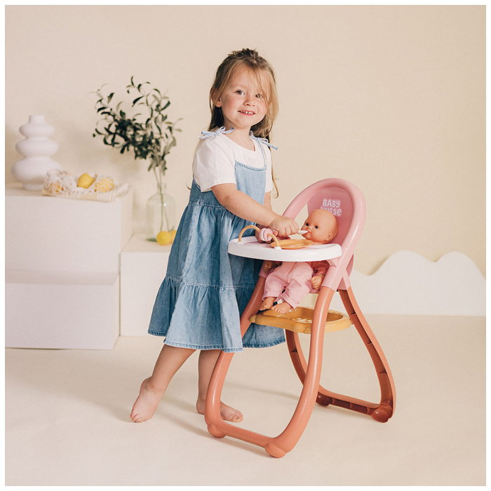 Scaun de masa pentru papusa Smoby Baby Nurse Highchair 2 ani + [5]