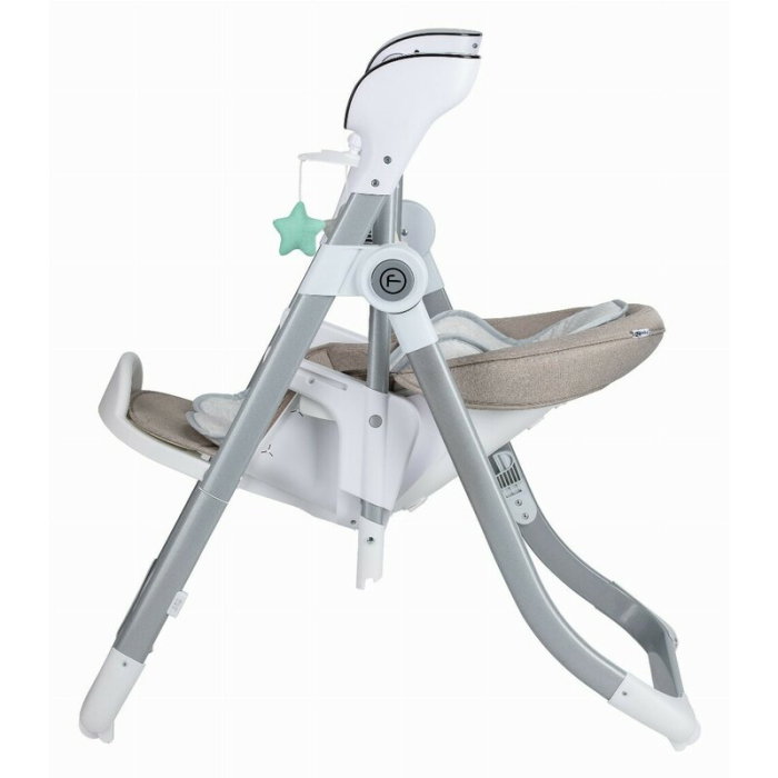 Scaun de masa si balansoar, FreeON, Oli Deluxe, 2 in 1, Transformabil, Multifunctional, Cu melodii de leagan, 0 luni+, [12]