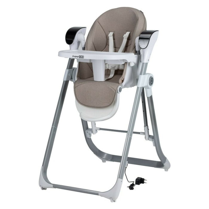Scaun de masa si balansoar, FreeON, Oli Deluxe, 2 in 1, Transformabil, Multifunctional, Cu melodii de leagan, 0 luni+, [2]