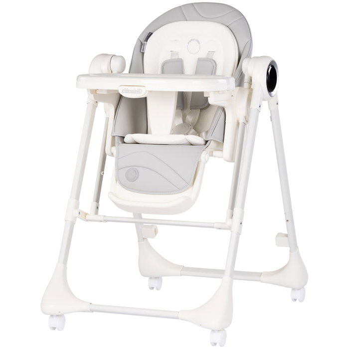 Scaun de masa si leagan electric Chipolino Master Class 2 in 1, pana la 15 kg, spatar reglabil, inaltime reglabila, functie bluetooth, pliere compacta, Cashmere [1]