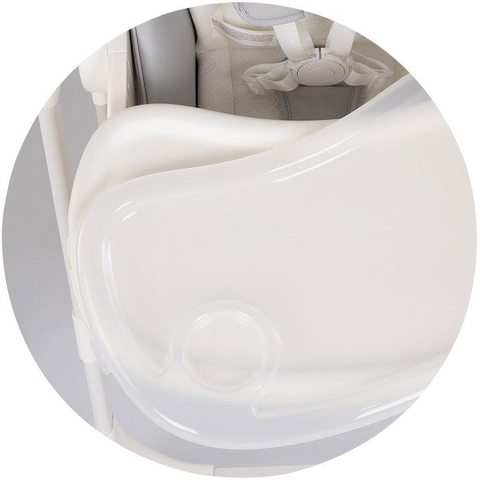 Scaun de masa si leagan electric Chipolino Master Class 2 in 1, pana la 15 kg, spatar reglabil, inaltime reglabila, functie bluetooth, pliere compacta, Cashmere [9]