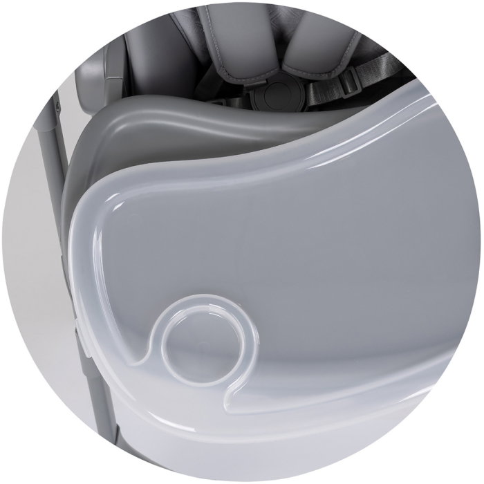 Scaun de masa si leagan electric Chipolino Master Class 2 in 1, pana la 15 kg, spatar reglabil, inaltime reglabila, functie bluetooth, pliere compacta, Charcoal [9]