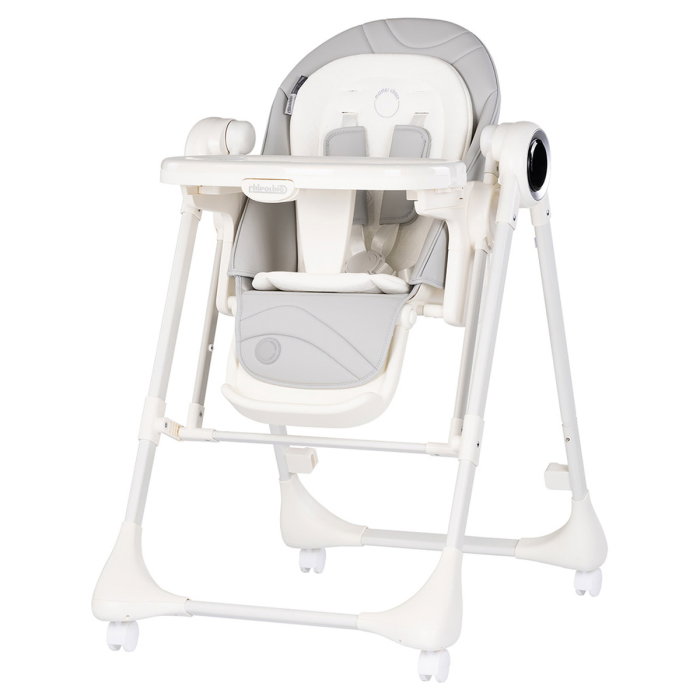 Scaun de masa si leagan electric Chipolino Master Class 2 in 1, pana la 15 kg, spatar reglabil, inaltime reglabila, functie bluetooth, pliere compacta, Cashmere [1]