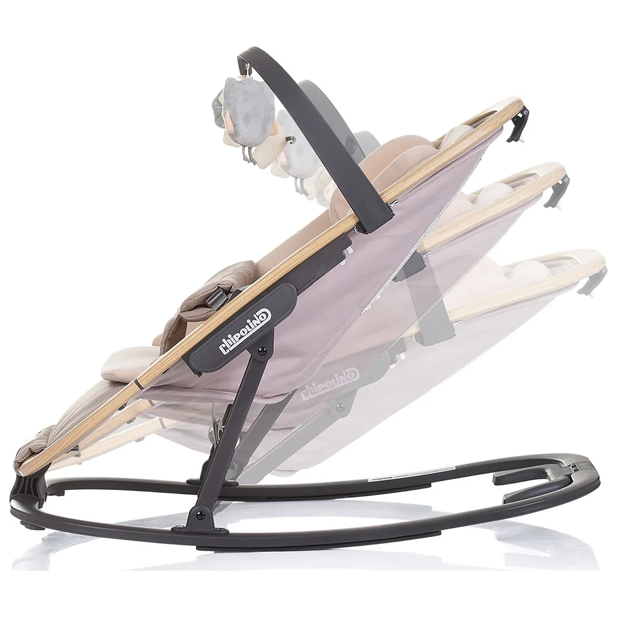 Scaunel balansoar Chipolino Senso biscotta wood 6 luni [3]