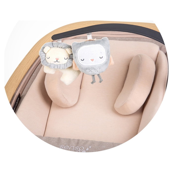 Scaunel balansoar Chipolino Senso biscotta wood 6 luni [6]
