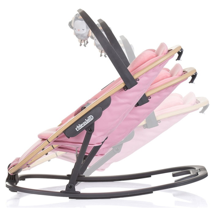 Scaunel balansoar Chipolino Senso pink marshmallow wood [3]