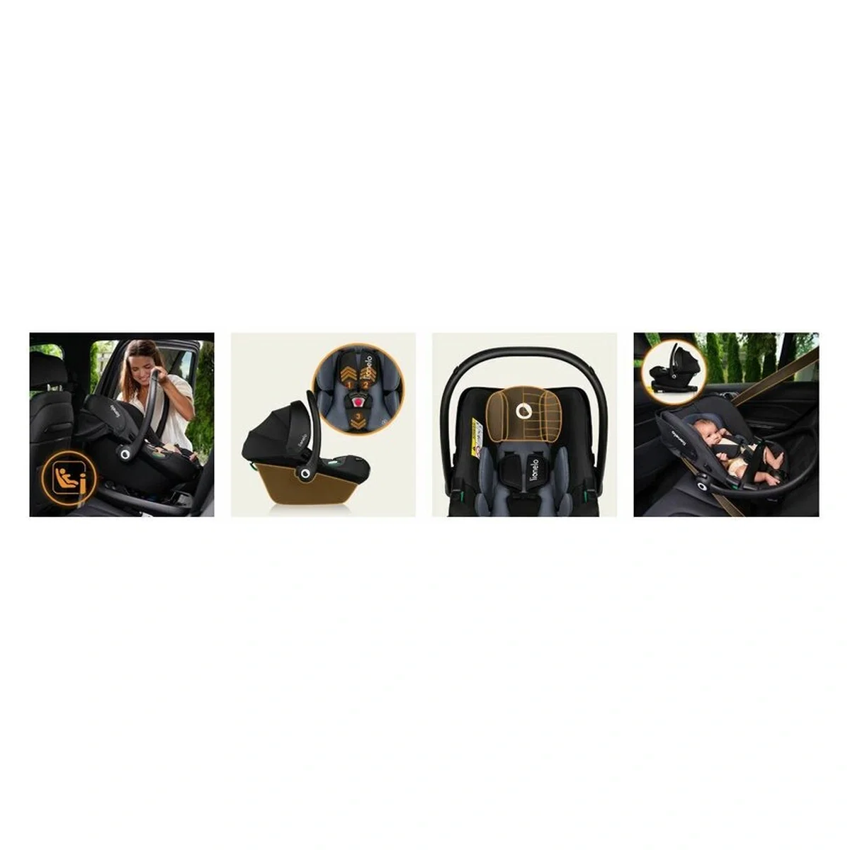 Scoica auto, Lionelo, i-Size Astrid, 0-13 Kg, 40-87 cm, Testat ADAC 6 luni [20]