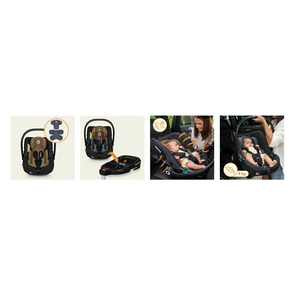 Scoica auto, Lionelo, i-Size Astrid, 0-13 Kg, 40-87 cm, Testat ADAC 6 luni [21]