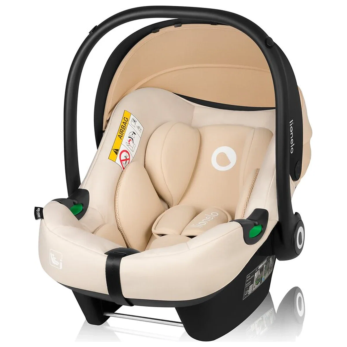 Scoica auto, Lionelo, i-Size Astrid, 0-13 Kg, 40-87 cm, Testat ADAC, Bej [4]