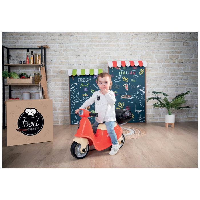 Scuter Smoby Scooter Ride-On Food Express, Rosu 5 ani [4]