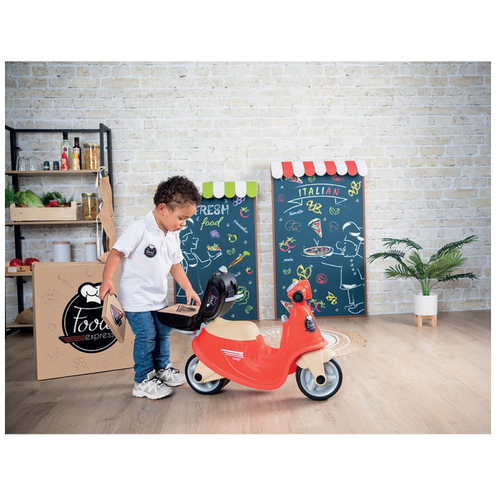 Scuter Smoby Scooter Ride-On Food Express, Rosu 5 ani [6]
